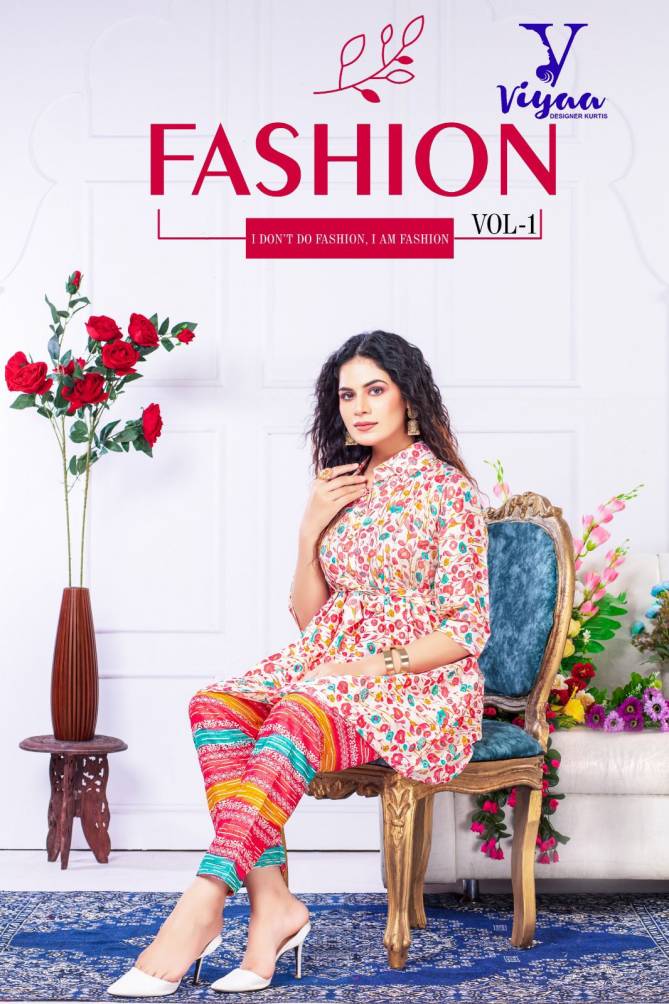 Fashion V1 By Viyaa Printed Kurti With Bottom Catalog